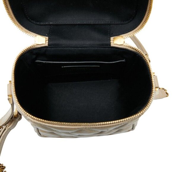 Saint Laurent 80'S Vanity Bag Shoulder Bag Beige Leather - Picture 8 of 10